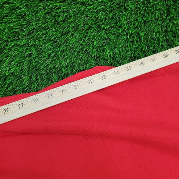 Vintage 90s Nebraska Huskers Sweatshirt 2XL 28x26 Red USA - Picture 3 of 16